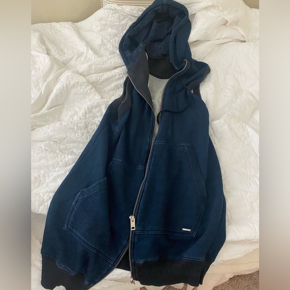Diesel navy hoodie zip-up